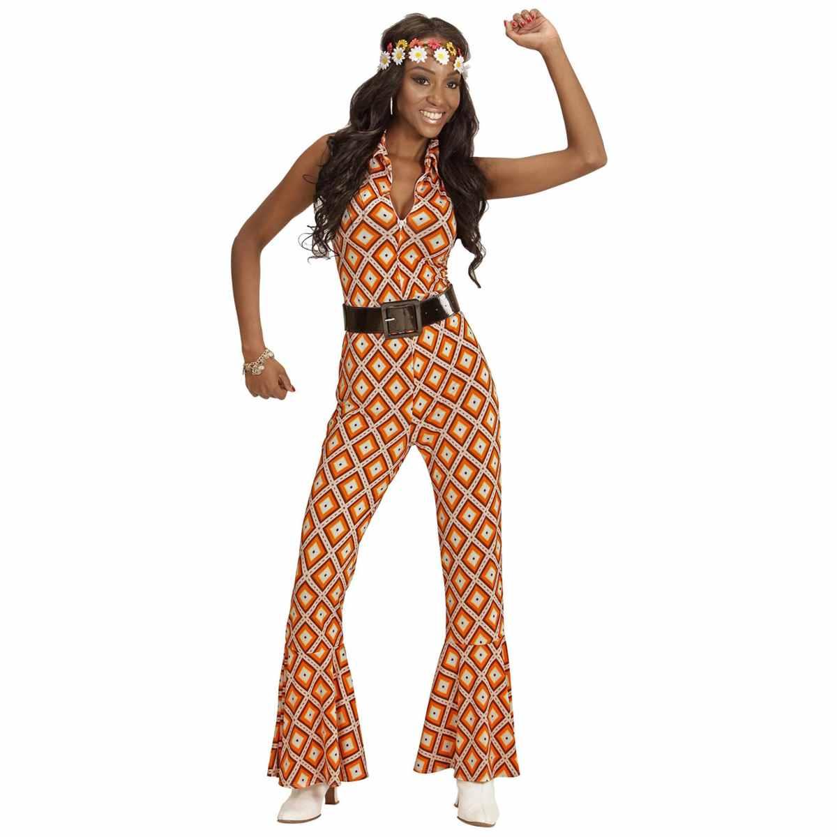Costume Tuta Disco Anni '70 Rombi |Widmann