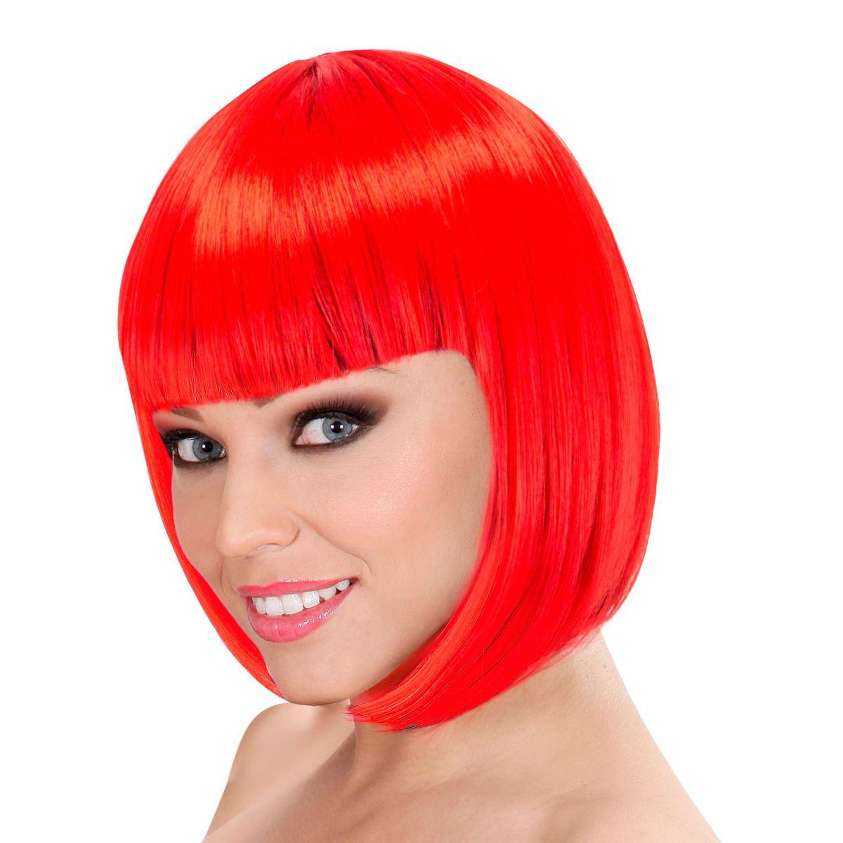 Parrucca Caschetto Lou Lou Rossa con Frangia |Widmann