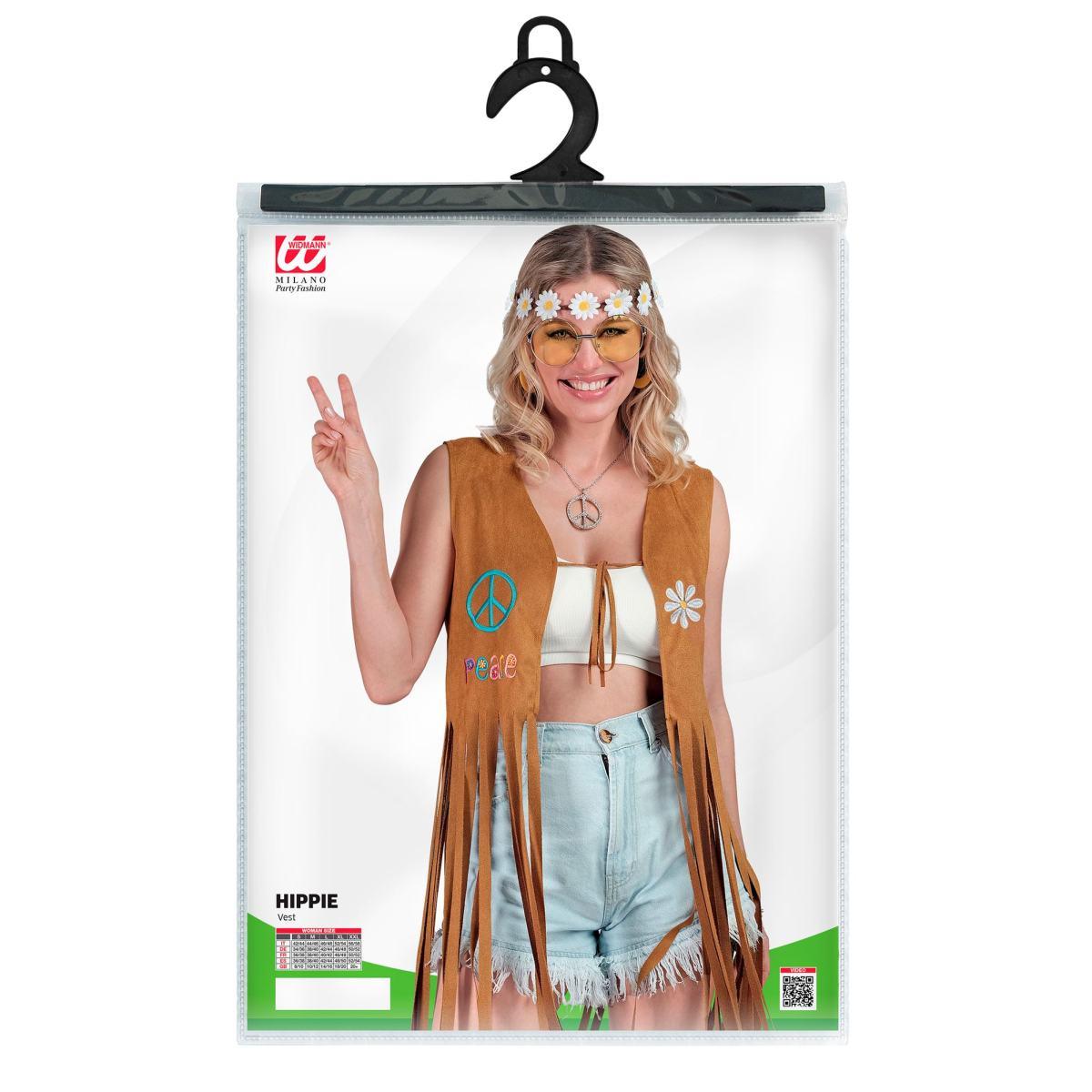 Costume Gilet Marrone con Frange |Widmann