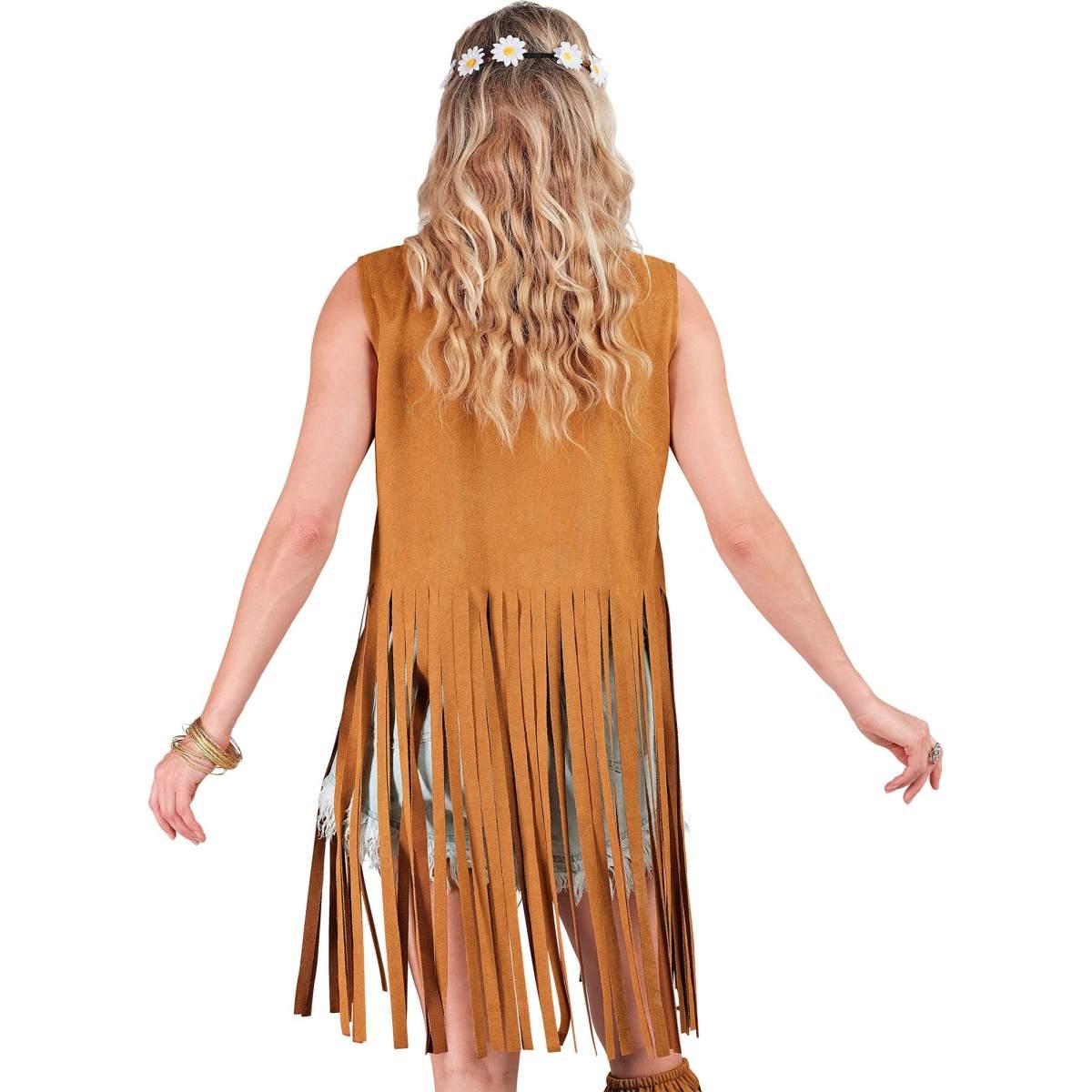 Costume Gilet Marrone con Frange |Widmann