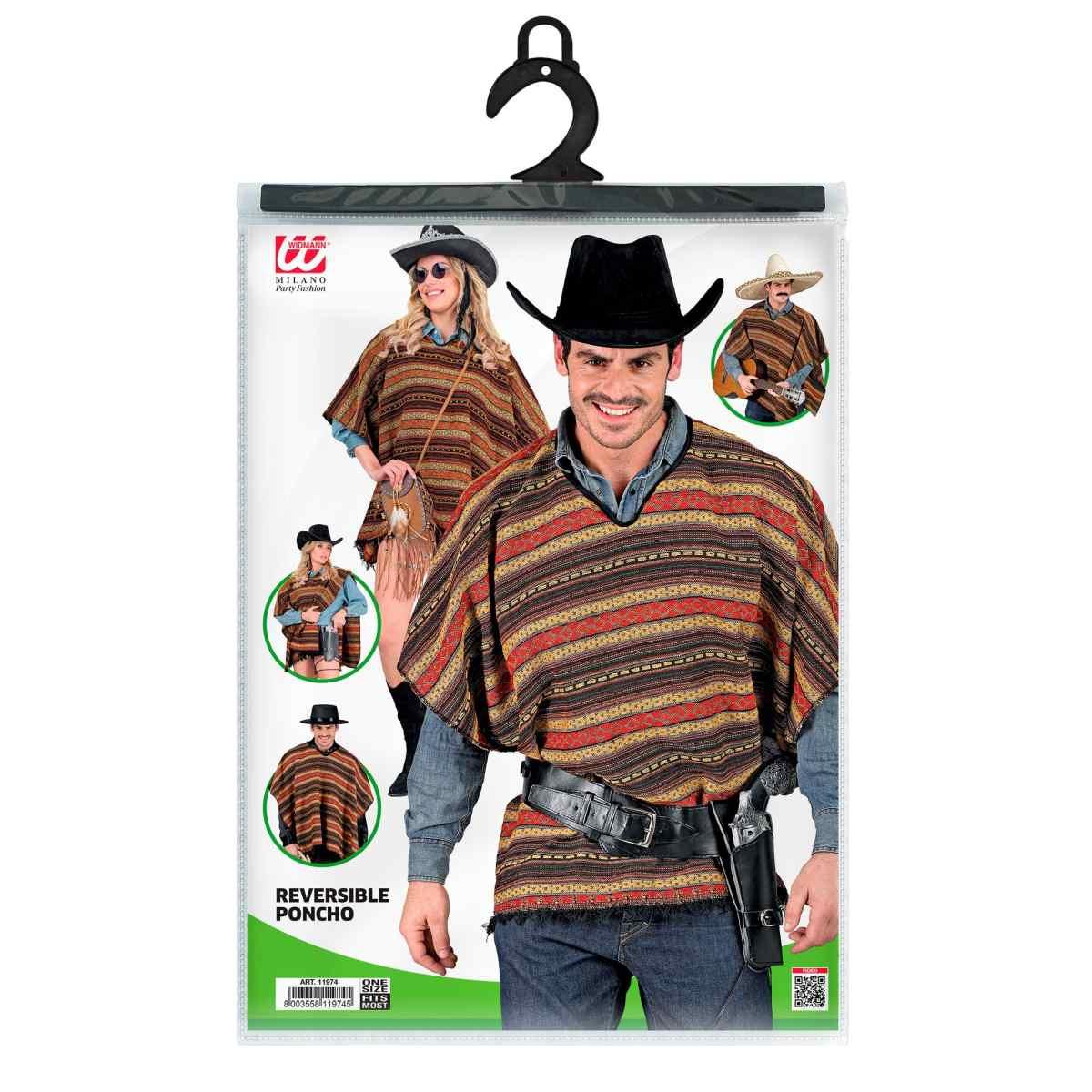 Poncho Cowboy Reversibile |Widmann