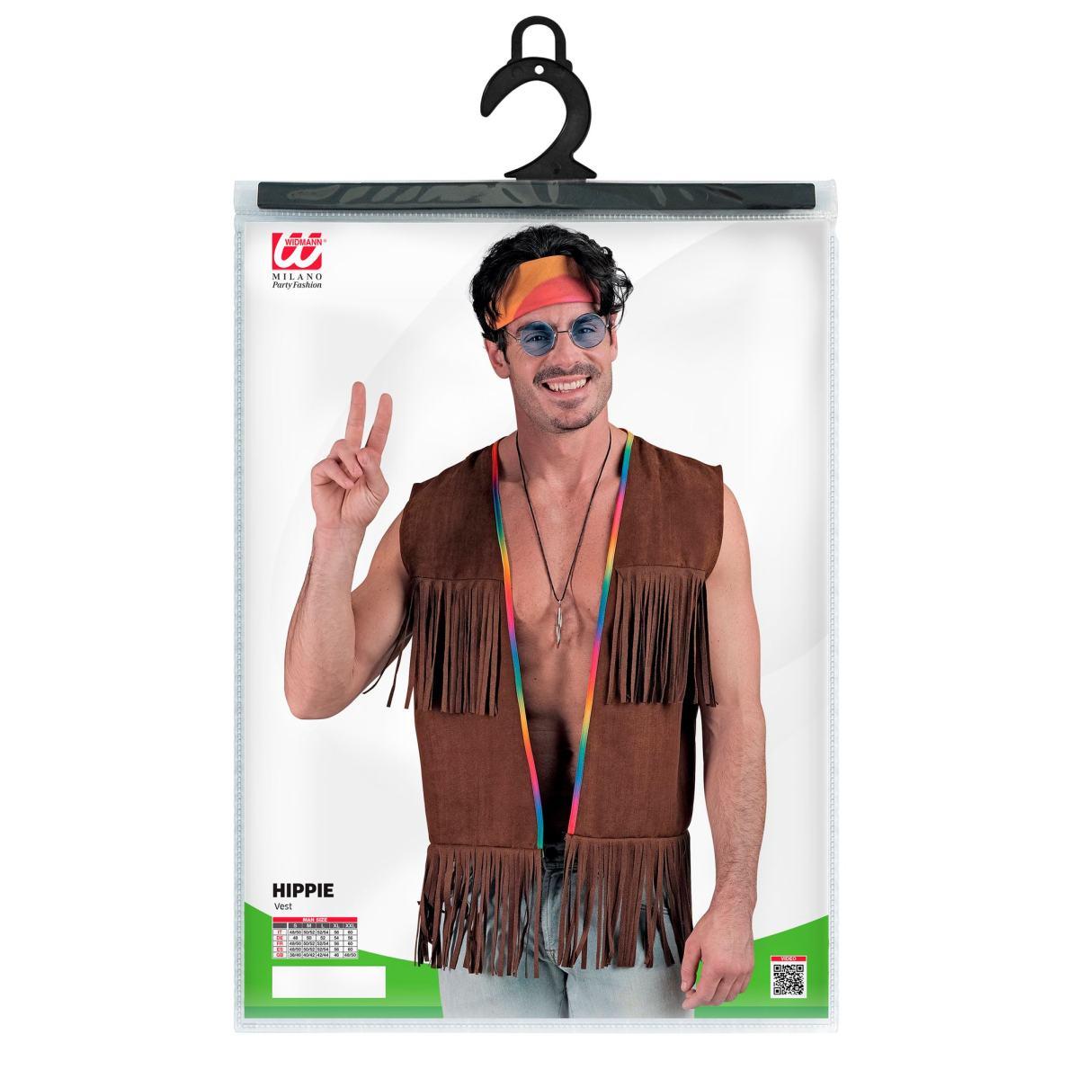 Costume Gilet Marrone con Frange |Widmann