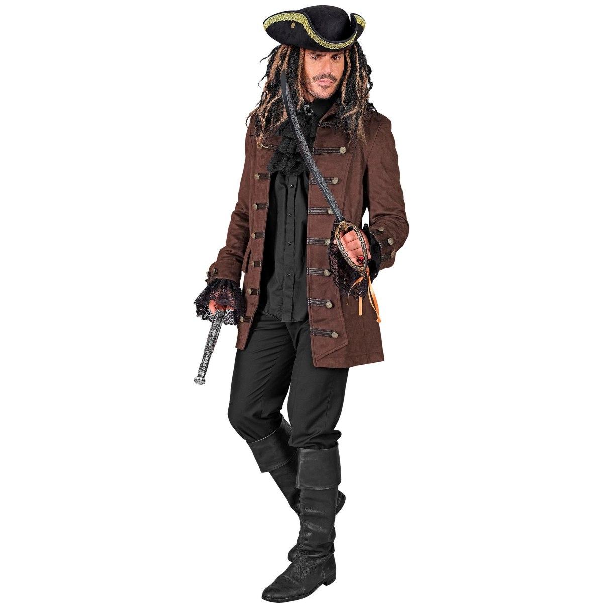 Costume Giacca Pirata Marrone |Widmann