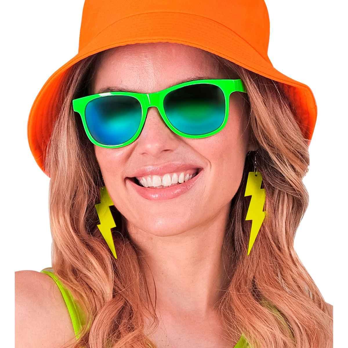 Orecchini Fulmine Giallo Fluorescenti |Widmann