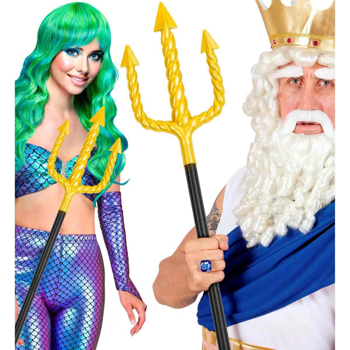 Tridente Nettuno PVC Oro cm.137 |Widmann