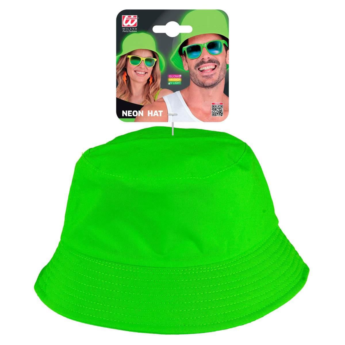 Cappello Pescatore Tessuto Verde Fluo |Widmann