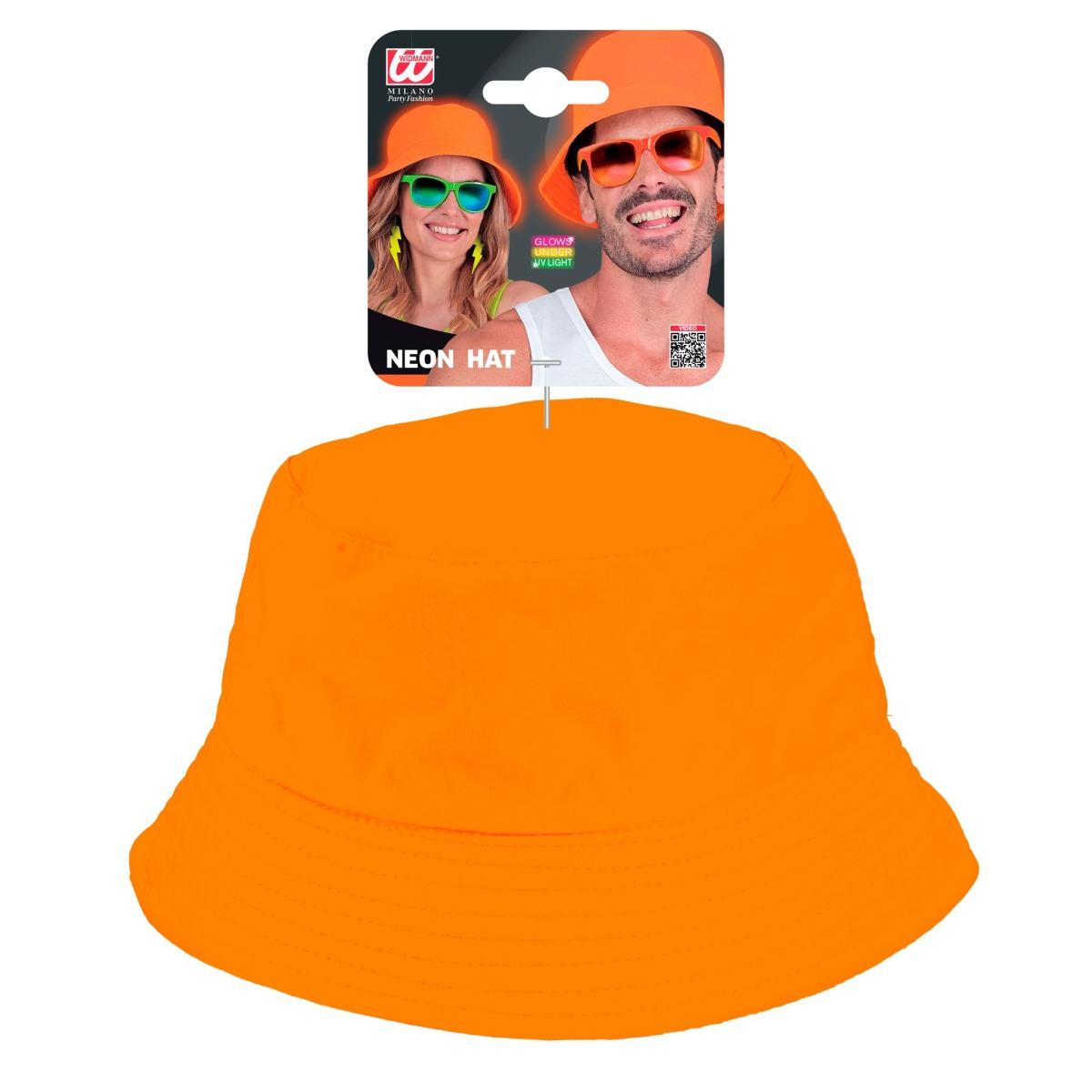 Cappello Pescatore Tessuto Arancione Fluo |Widmann