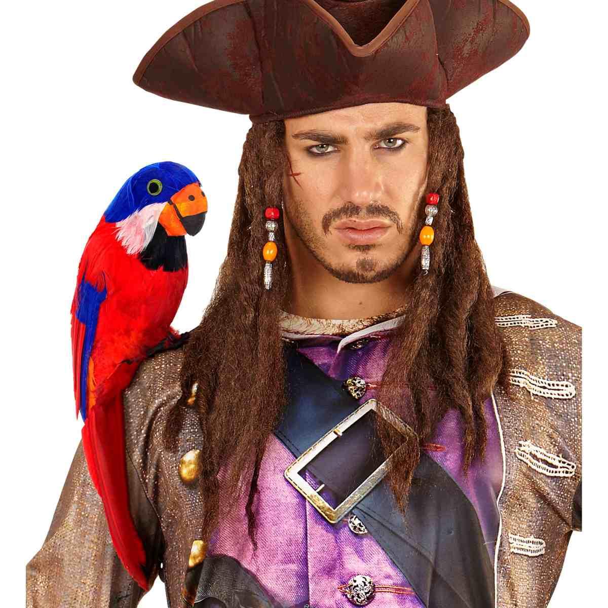 Pappagallo Piume Rosse cm.40 |Widmann