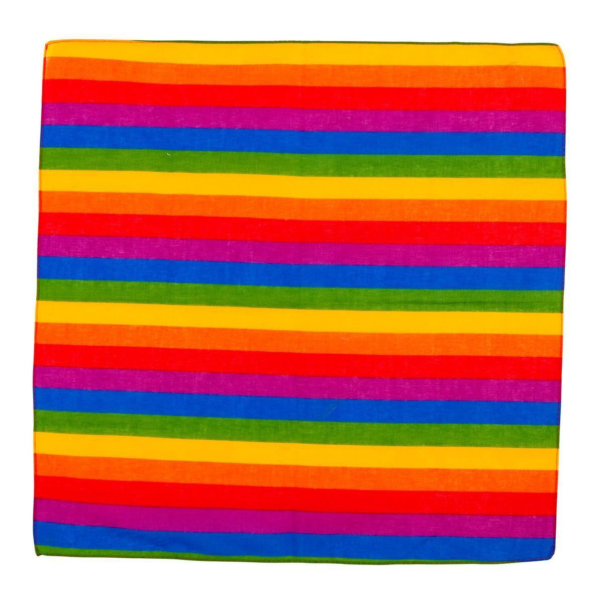 Bandana Tessuto Arcobaleno Multicolor cm.55x55 |Widmann