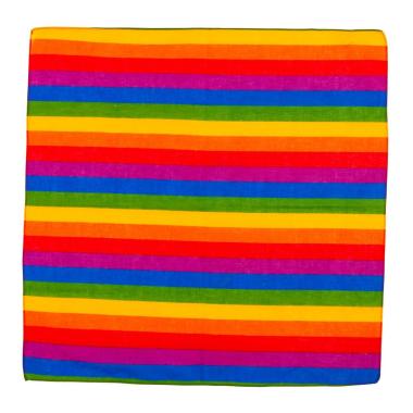 Bandana Tessuto Arcobaleno Multicolor cm.55x55 |Widmann