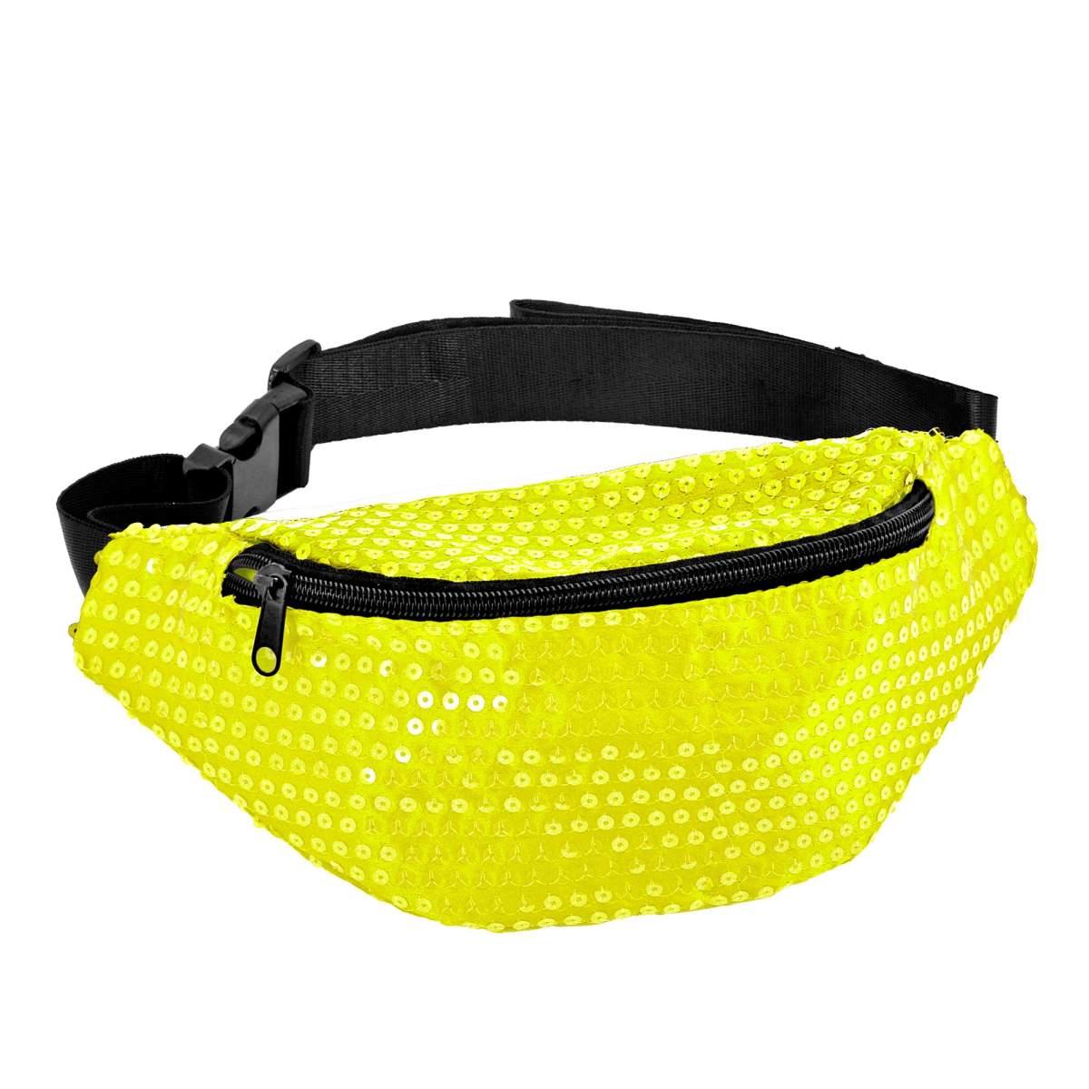 Borsa Marsupio Paillettes Giallo Fluo |Widmann