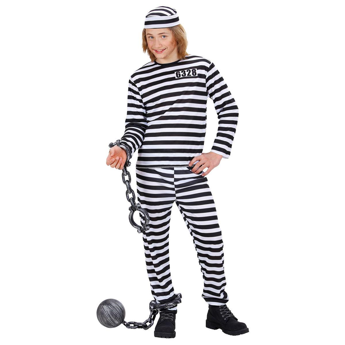 Costume Carcerato Righe |Widmann