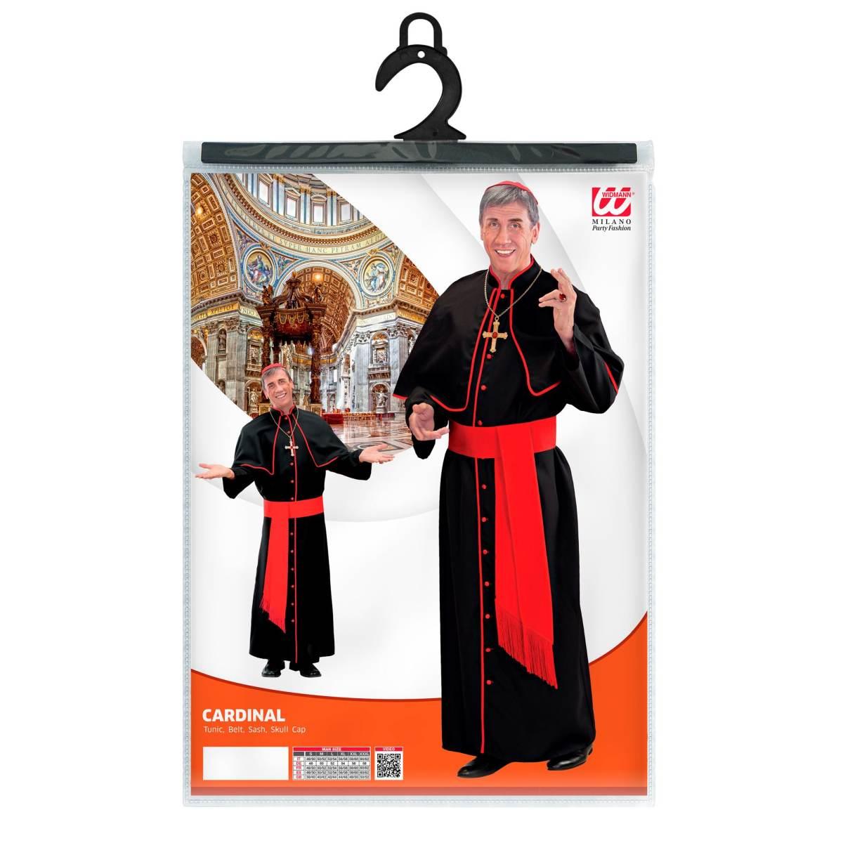 Costume Cardinale Nero e Rosso |Widmann