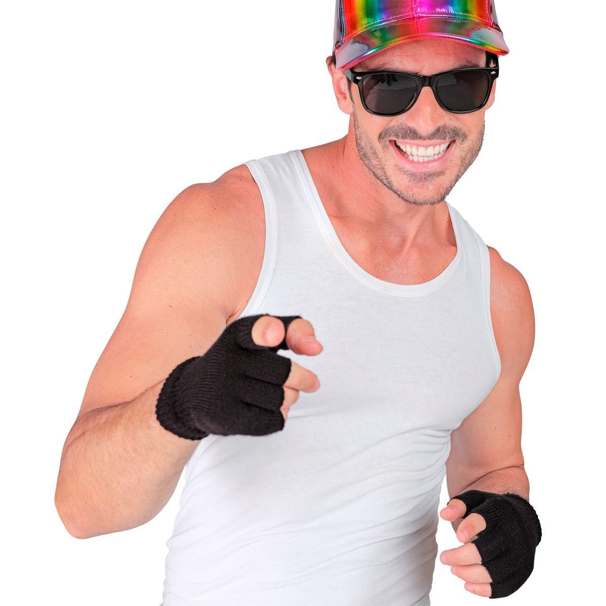 Guanti Corti Neri Senza Dita |Widmann