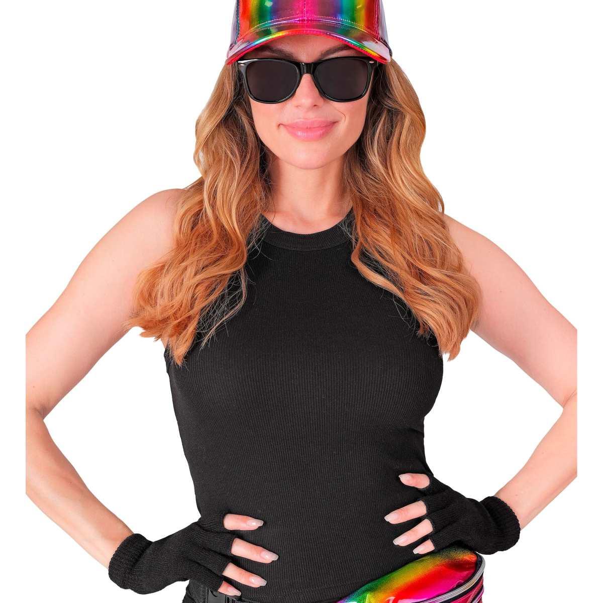 Guanti Corti Neri Senza Dita |Widmann