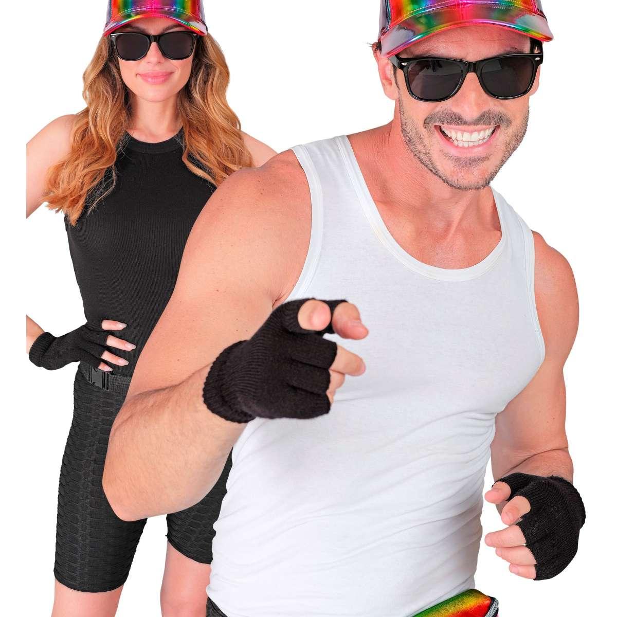 Guanti Corti Neri Senza Dita |Widmann