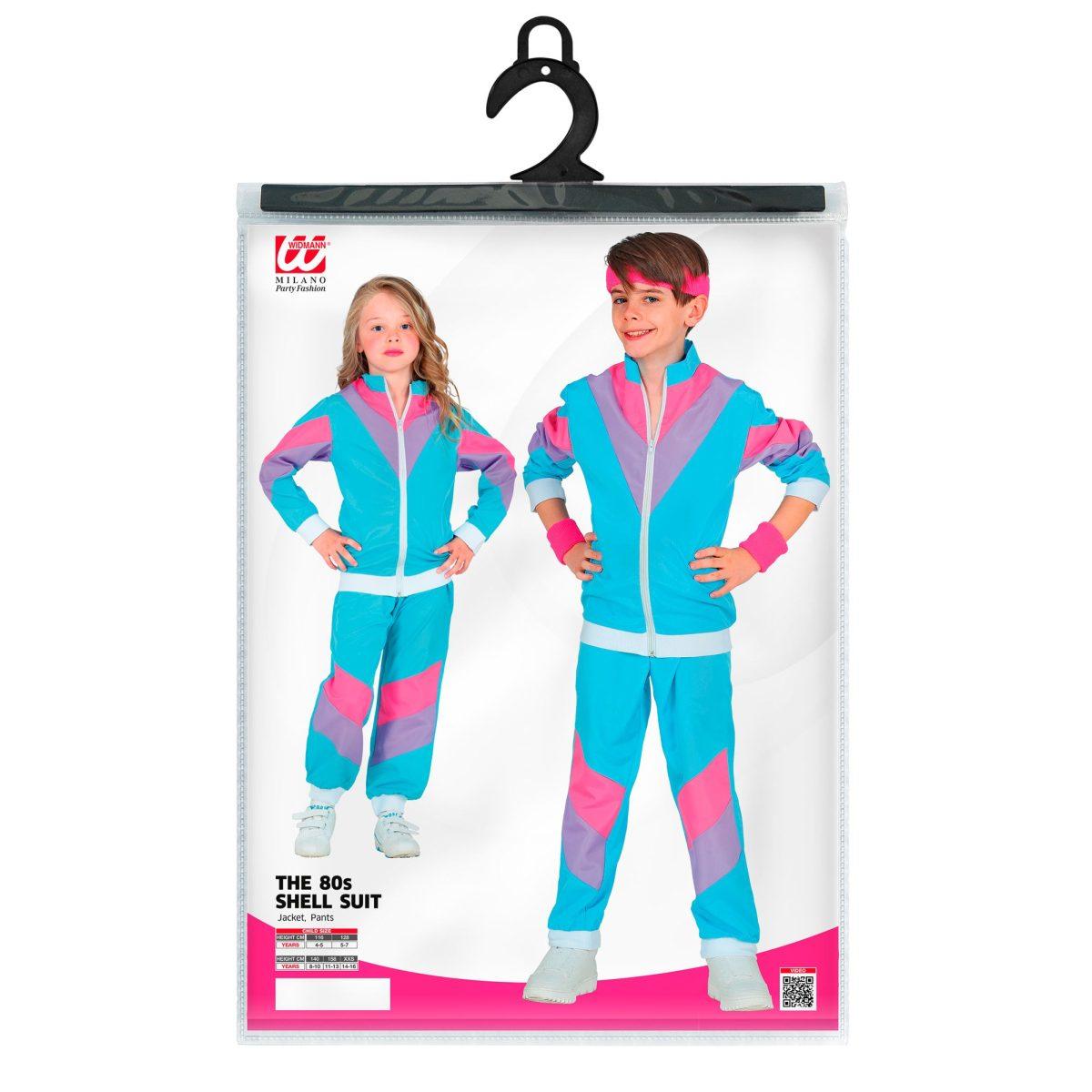 Costume Tuta Anni '70/'80 Dance Azzurra |Widmann