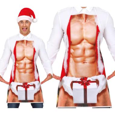 Grembiule Natalizio in Tessuto Sexy Uomo | Guirca