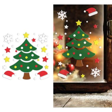 Vetrofanie Gel Adesive Natale Albero di Natale cm.20x25 | Guirca