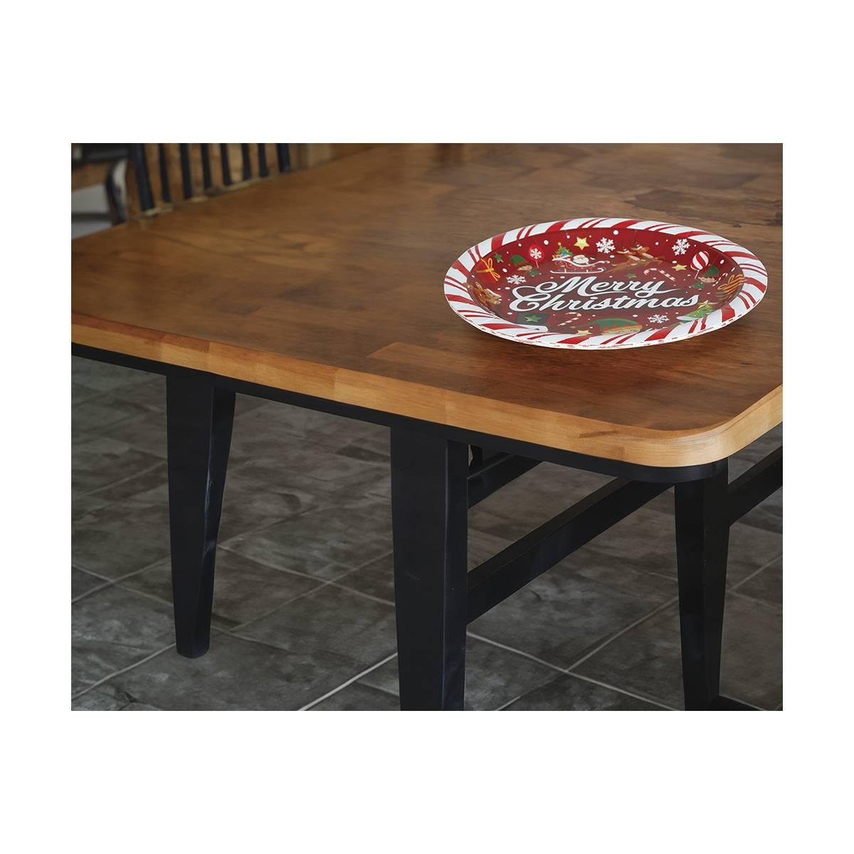 Piatti Carta Natale cm.Ã˜23 Con Scritta pz6 | Guirca