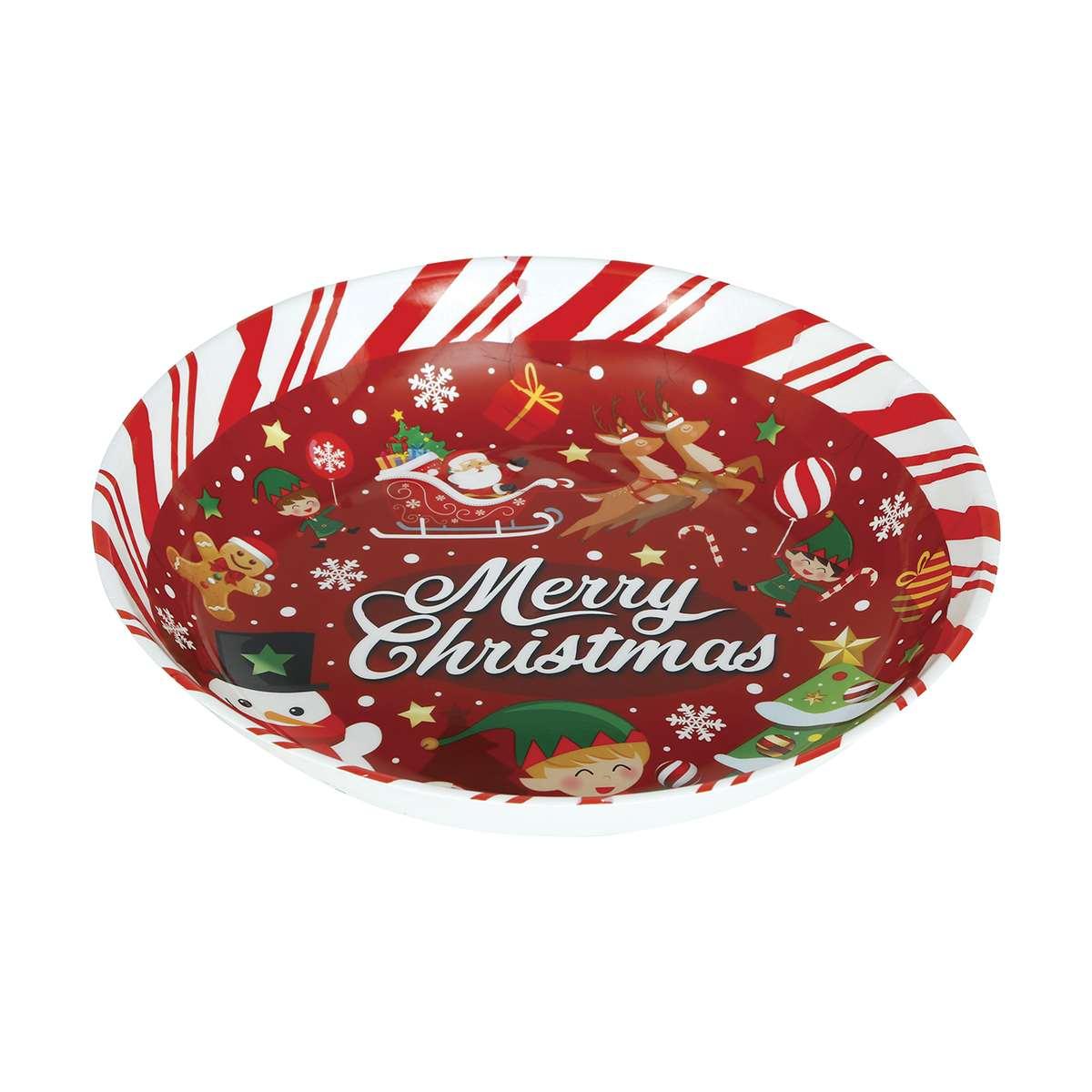 Ciotola Natale PVC cm.Ã˜32 Con Scritta | Guirca