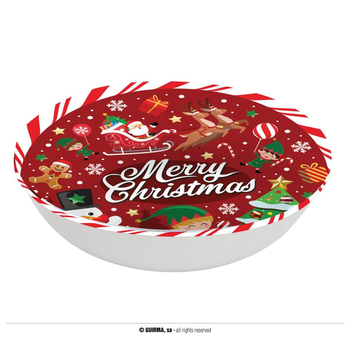 Ciotola Natale PVC cm.Ã˜32 Con Scritta | Guirca