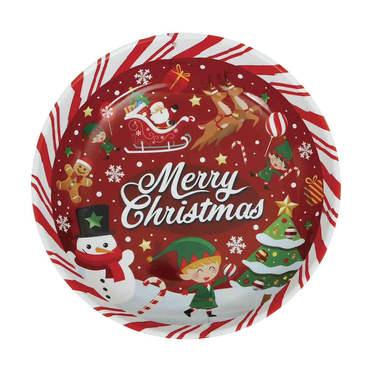 Ciotola Natale PVC cm.Ã˜32 Con Scritta | Guirca