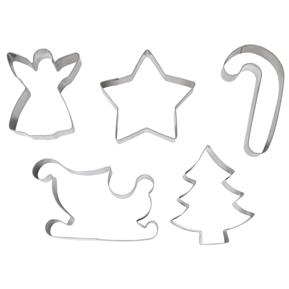 Formine Tagliabiscotti Natalizie Metallo Set pz.5 | Guirca