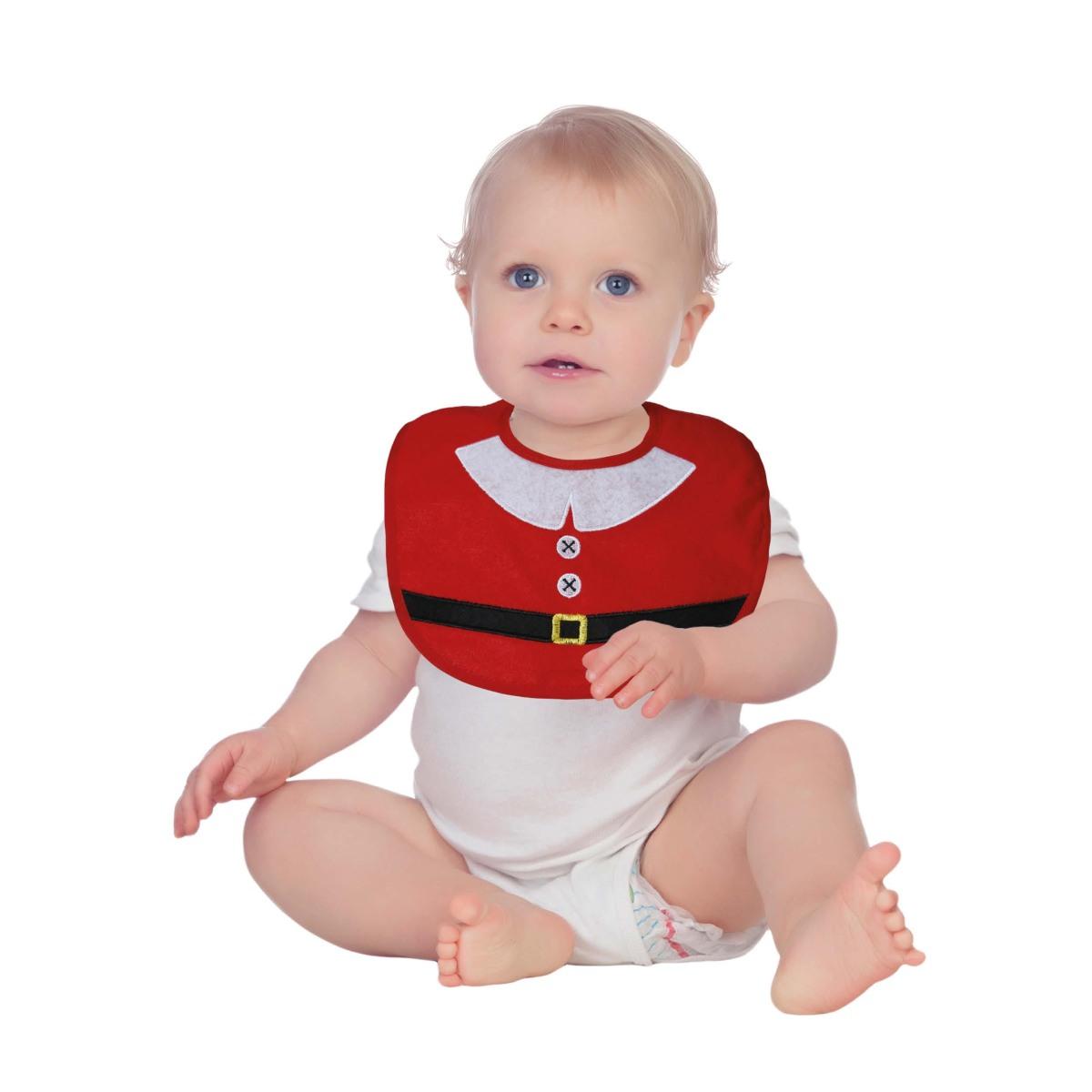 Bavaglino Natalizio in Tessuto Rosso | Guirca