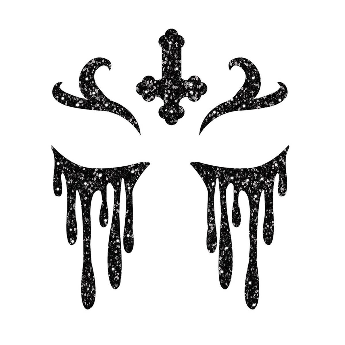 Trucco Decorazioni Adesive Viso Suora Glitter | Guirca