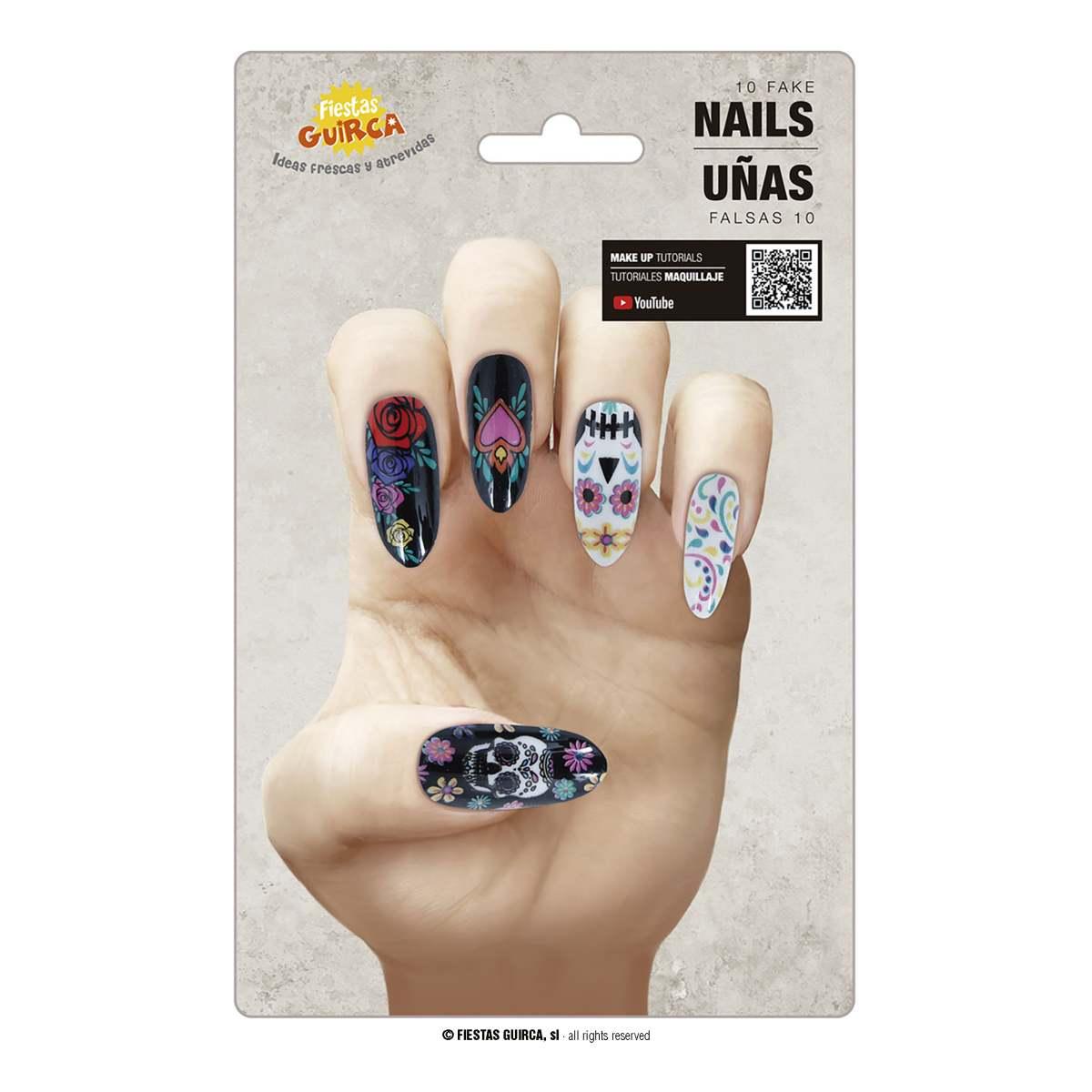 Unghie Catrina con Colla Set 12 pz. | Guirca