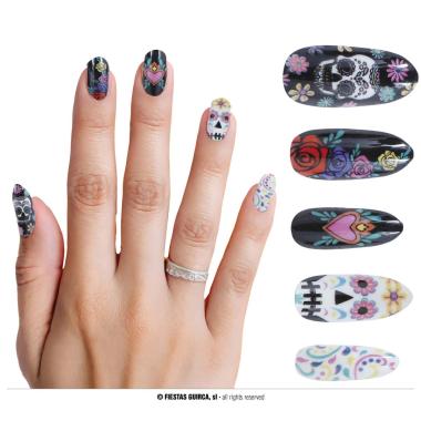 Unghie Catrina con Colla Set 12 pz. | Guirca