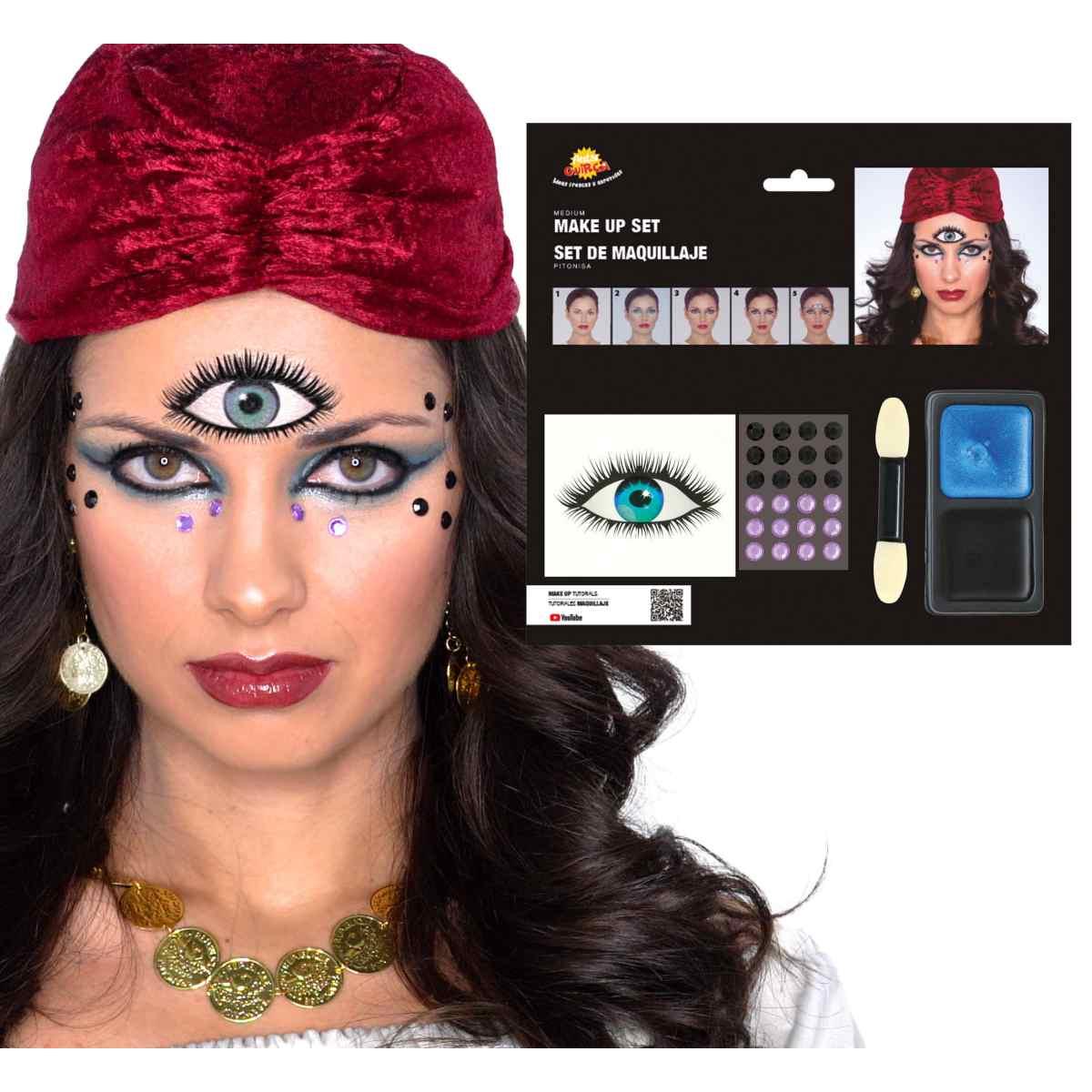 Trucco Decorazioni Adesive Viso Cartomante | Guirca