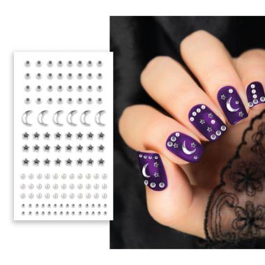 Set Adesivi per Unghie Argento | Guirca