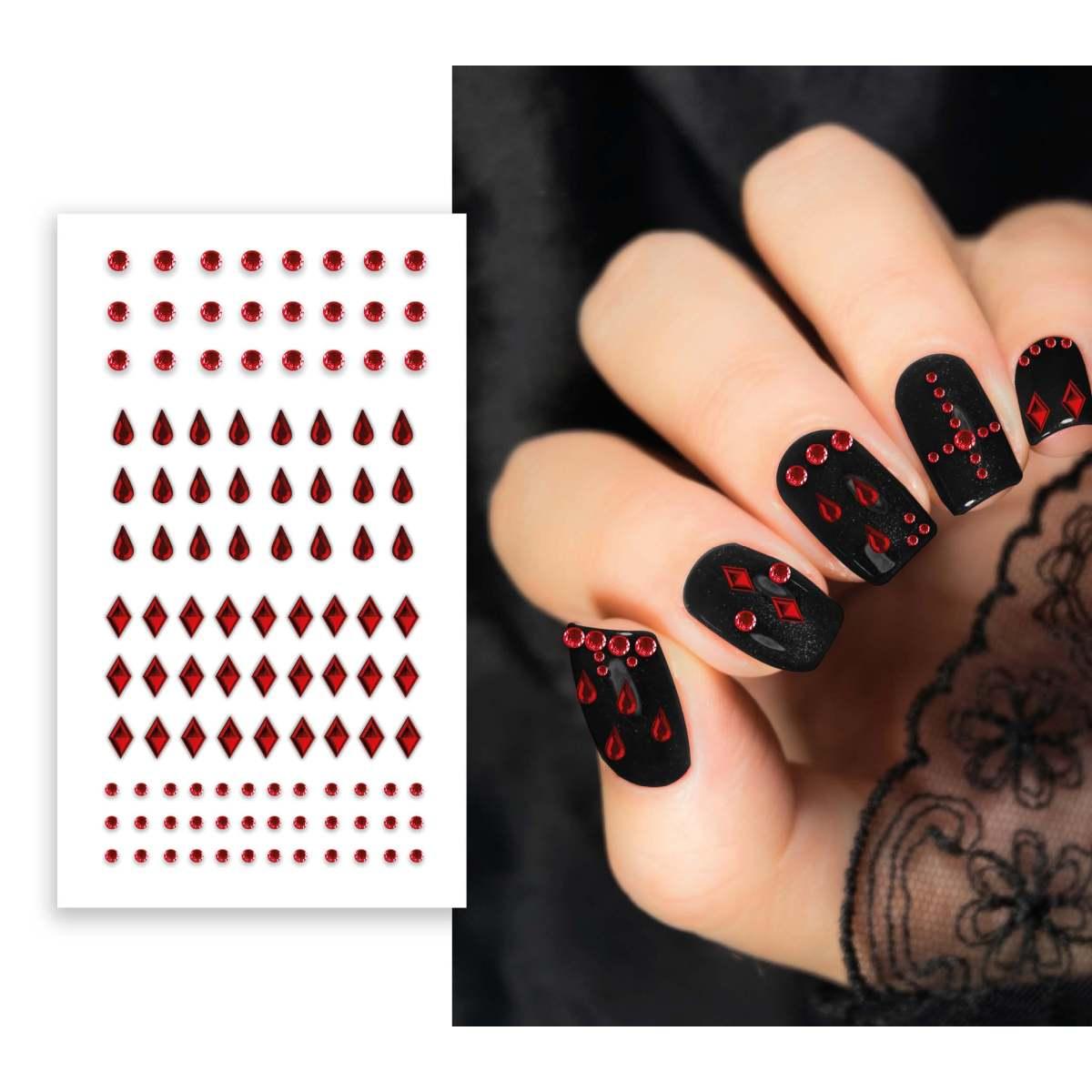 Set Adesivi per Unghie Rossi | Guirca