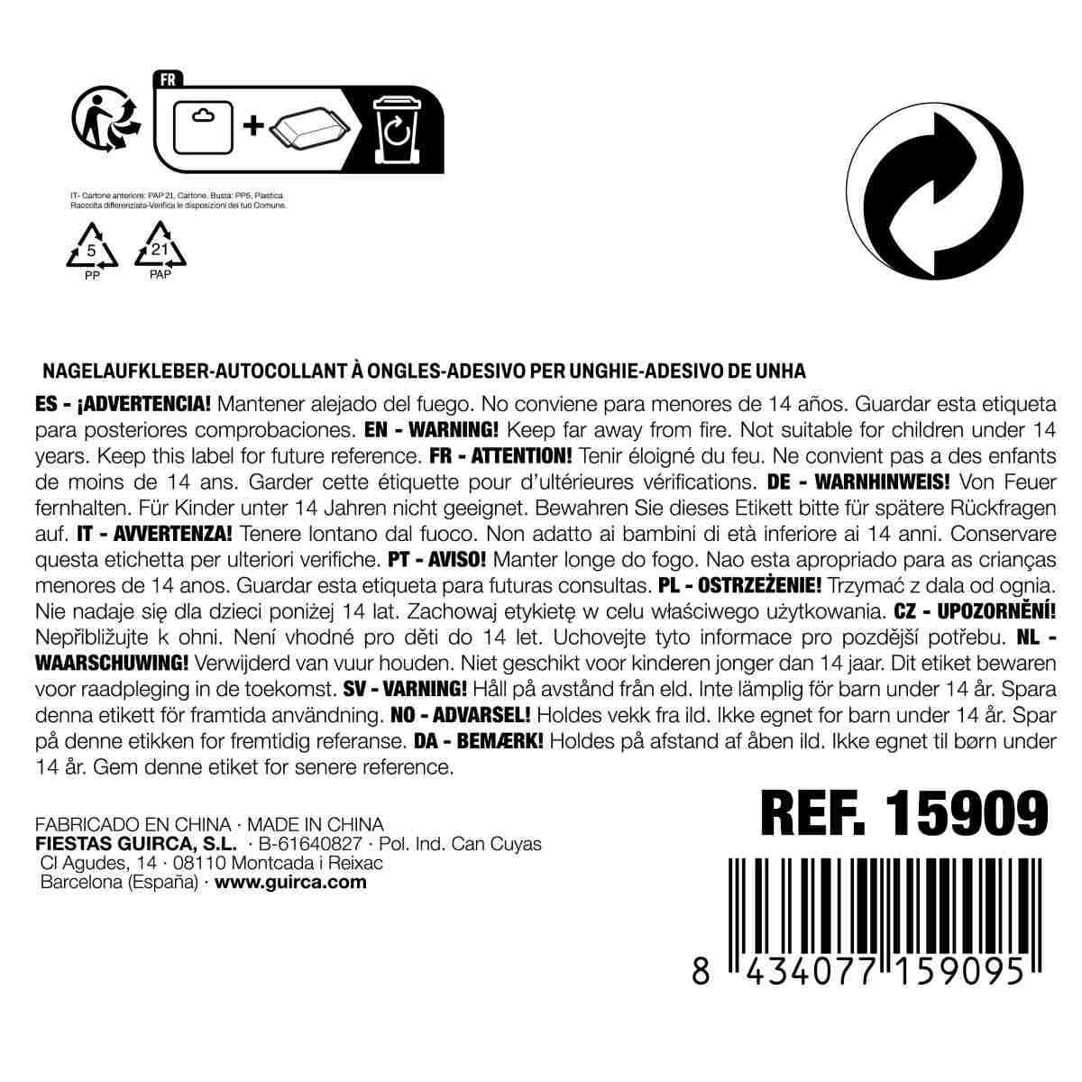 Set Adesivi per Unghie Rossi | Guirca