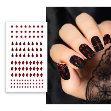 Set Adesivi per Unghie Rossi | Guirca