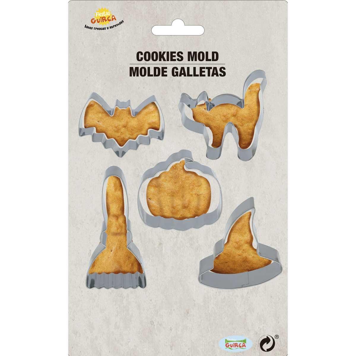 Formine Tagliabiscotti Halloween Metallo Set pz.5 | Guirca