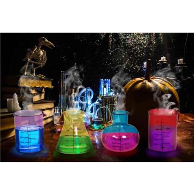 Bicchiere Set Halloween PVC da Laboratorio Set pz.4 | Guirca