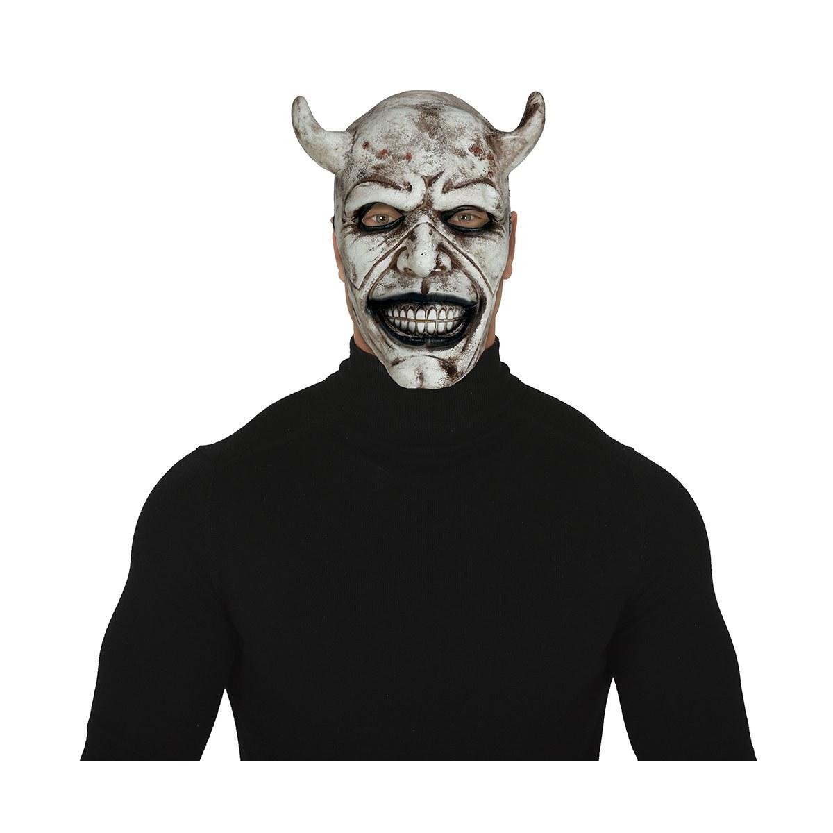 Maschera Viso Horror Lattice Demone Bianco | Guirca