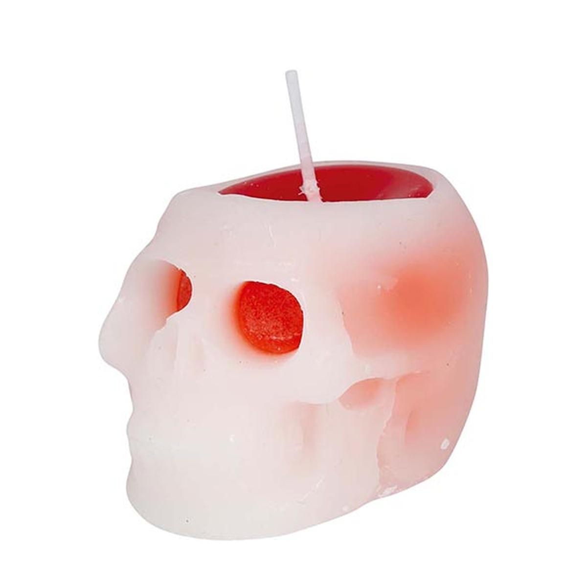 Candela Halloween Teschio con Occhi Sanguinanti cm.6 | Guirca