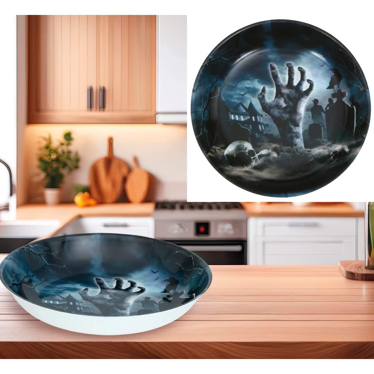 Ciotola Halloween PVC Cimitero cm.Ã?32 | Guirca