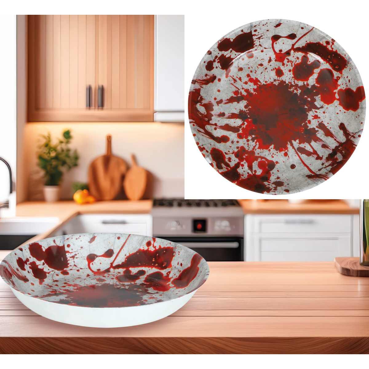 Ciotola Halloween PVC con Impronte Insanguinate cm.Ã˜32 | Guirca