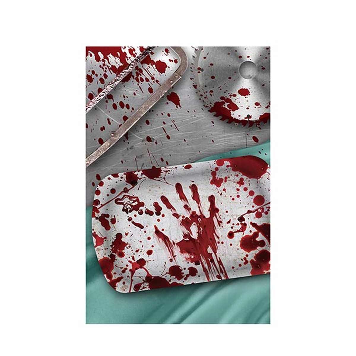 Vassoio Halloween PVC Impronte Insanguinate cm.39x24 | Guirca