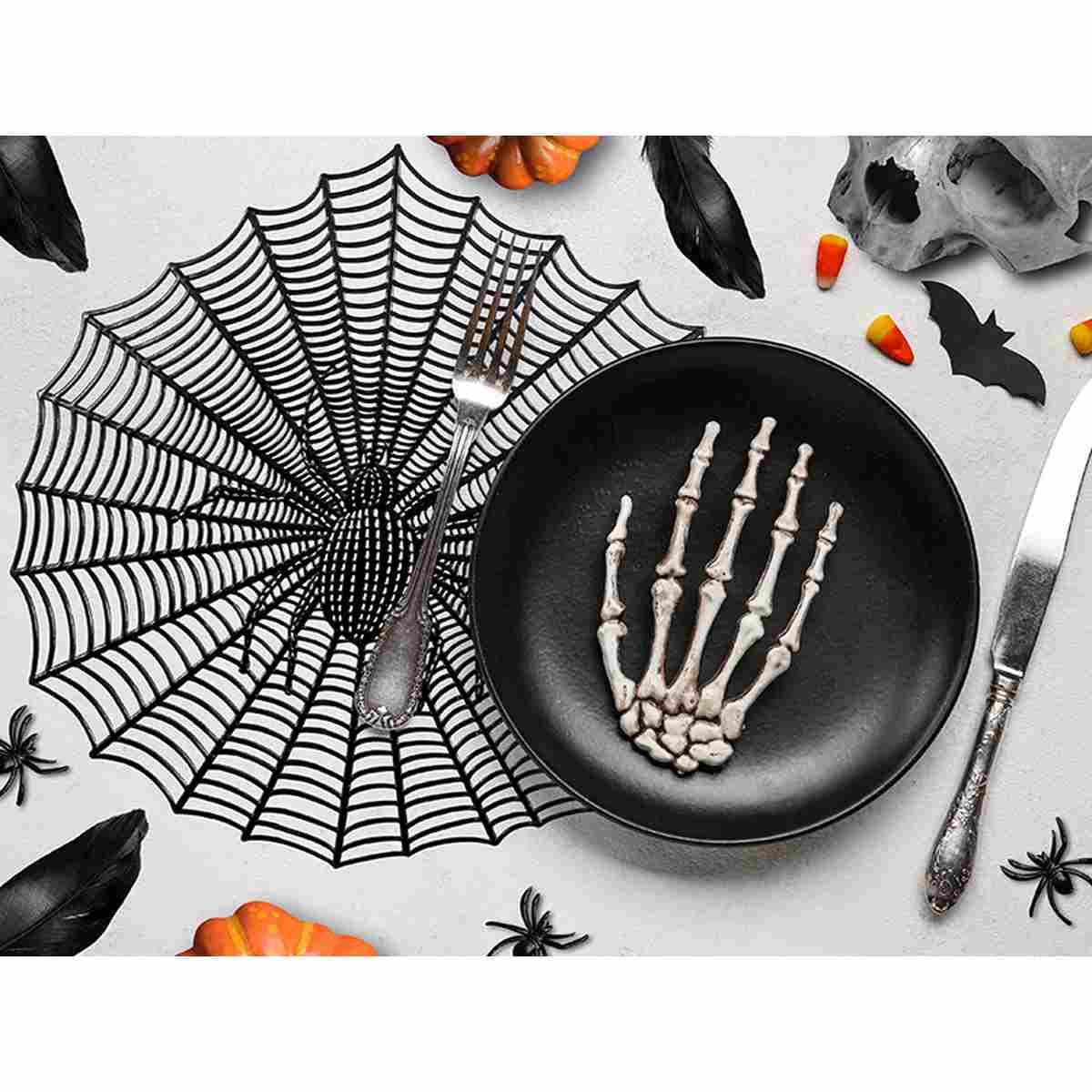 Tovaglietta Sottopiatto PVC Halloween con Ragnatela cm.Ã?38 | Guirca