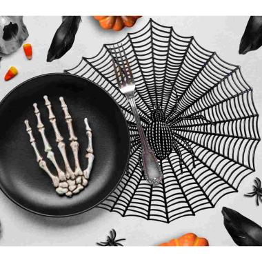 Tovaglietta Sottopiatto PVC Halloween con Ragnatela cm.Ã˜38 | Guirca