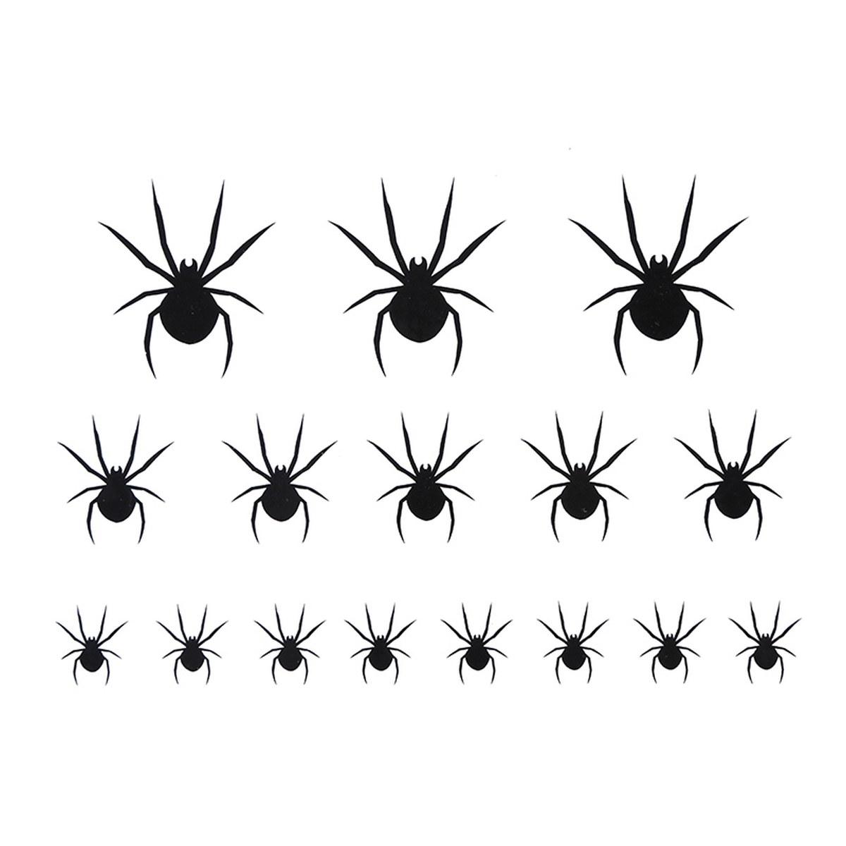 Trucco Decorazioni Adesive Viso Ragni Set pz.16 | Guirca