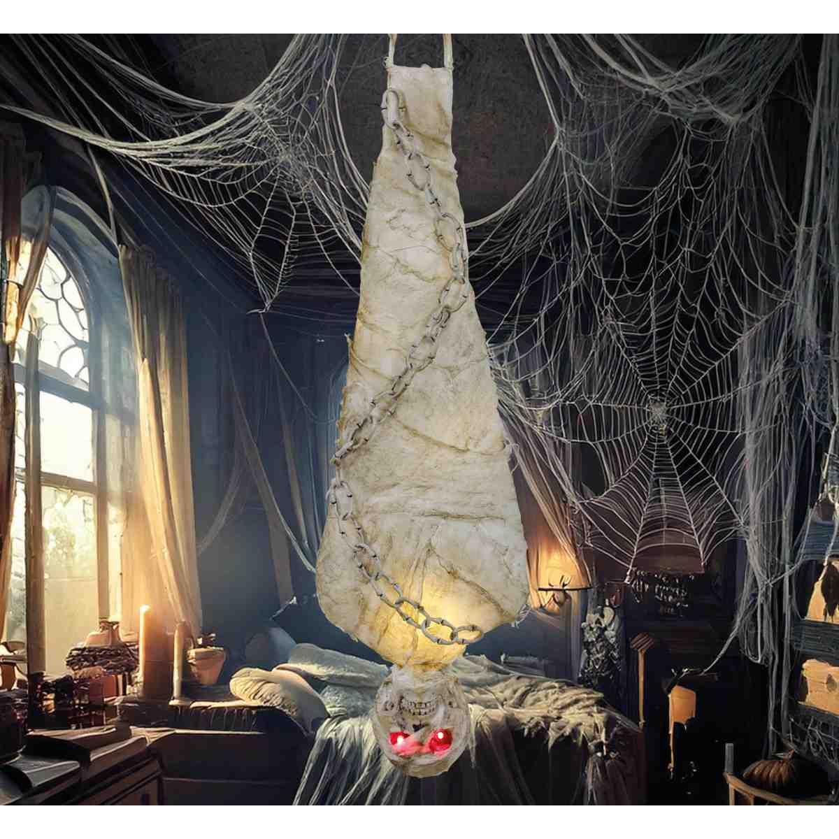 Mummia con Ragnatele da Appendere cm.75 | Guirca