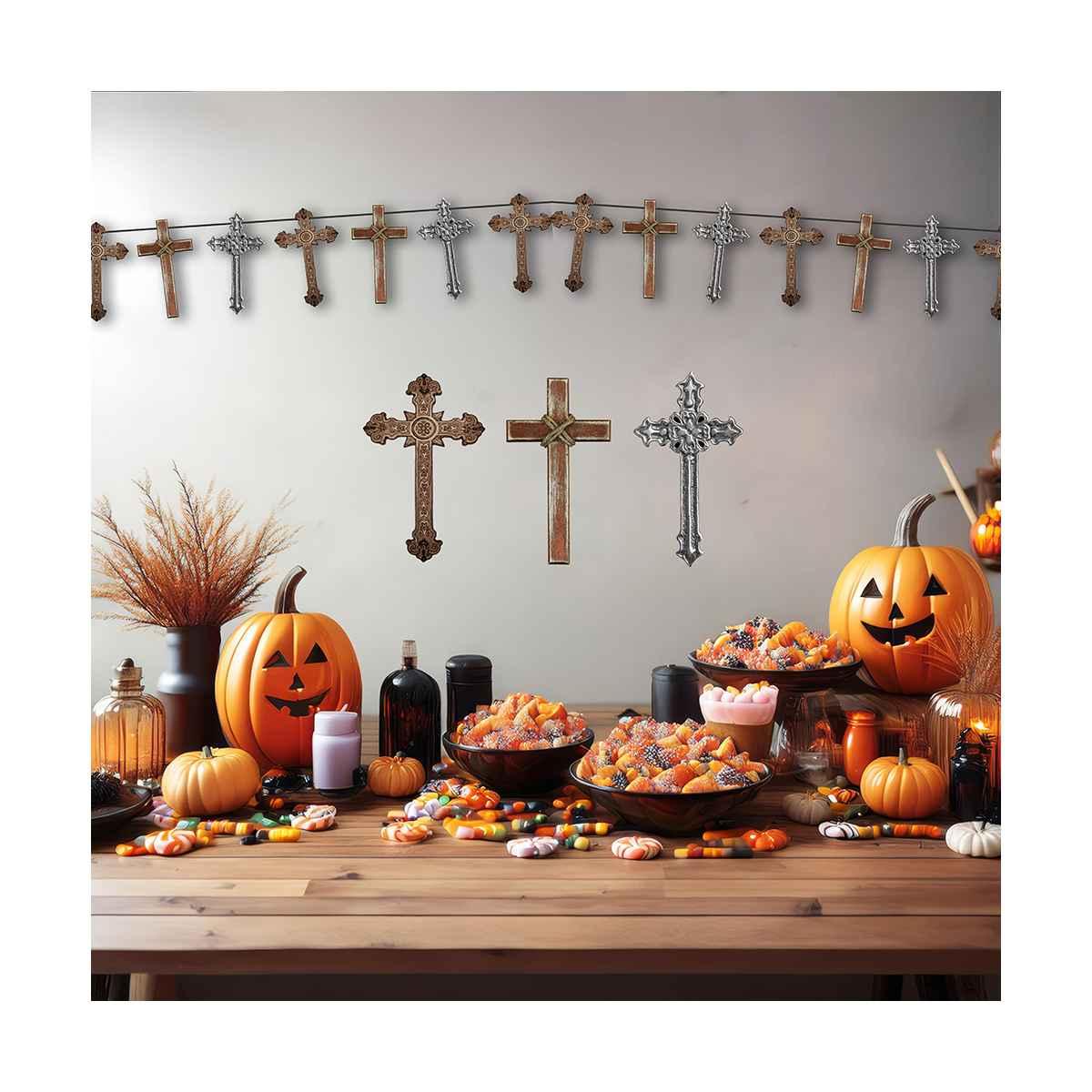 Festone Halloween con Croci cm.270 | Guirca