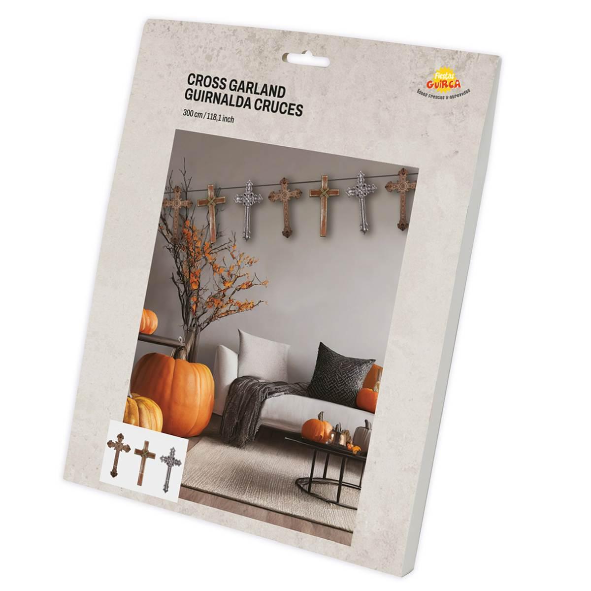 Festone Halloween con Croci cm.270 | Guirca
